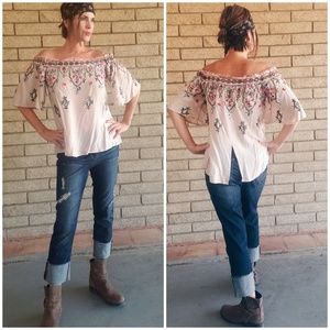 Boho romantic top